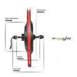 EBIKELING Waterproof Ebike Conversion Kit for Electric Bike 26" Front or Rear Wheel Electric Bicycle Hub Motor Kit 1500W 1200W 750W 500W Electric Bike Conversion Kit - Image 3