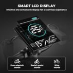 Jasion EB-X 26" Electric Bike for Adults, with Phone Holder, 850 W Peak Brushless Motor, 21 Speed Gear, 25 MPH Ebike, 450 Wh Removable Battery Electric Mountain Bike, Commuting E Bike, Fork Suspension - Image 5