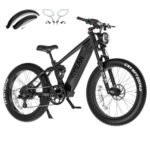 VITILAN T7 PRO 1600W Peak Electric Bike for Adults Fat Tire Ebike, 52V 20AH Removable Battery Max Range 80Miles & 35MPH, 26 Inch Mountain Electric Bicycle with Full Suspension