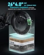 Romeo Ⅱ[2024 New]/Romeo Pro Peak 2500W Dual Motor/1600W 60Ah Adult Electric Bikes, 20*5/26*4 Fat Tire Electric Mountain Bike 40/34 Mph120+Miles Long Range Electric Bicycles, Four Piston Brake,UL2849 - Image 6