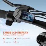 SISIGAD Folding Electric Bike,Foldable Ebike,20"x 4" Fat Tire Ebike,500w Motor Peak 1000w,48V 15Ah Removable Battery,40Miles Range 25Mph,7-Speed Gear,City Ebike for Men Women - Image 4