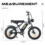 E Bike Electric Bicycle for Adults 20 Inch 4.0 Fat Tire Ebikes, 48V 15AH Mountain E-MTB Bicycle, 7 Gears for Commuting, up to 55-80km，UL2849 Certified - Image 6
