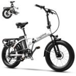 Electric Bike for Adults,with Peak 1000W Motor,Detachable Lithium Battery 48V20AH,Up to 30MPH,Endurance 80Mile,20"x3.0 Fat Tire Commute Mountain Beach Snow Bicycles,Electric eBike with 7-Speed