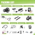 BAFANG BBS02B 48V 750W 100MM Ebike Motor with LCD Display Electric Bike Conversion Kit with Battery (500C Display, Motor kit+44T Chainring+Shark Battery 48V 13Ah) - Image 7