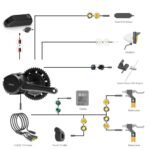 BAFANG 1000W Mid Drive Kit 52V BBSHD 68MM Ebike Conversion Motor Kit, Electric Bike M615 Optional 500C DM03 P860C C18-9 B02N T1 Display with 52V 20Ah Yingwu Battery - Image 6
