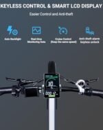 Electric Bike for Adults 1200W Peak Motor 30MPH 60 Miles 48V 15AH (720WH) Battery Folding Electric Bike 20 Inch Fat Tire Ebike Foldable Ebikes for Adults Electric Bicycle with UL 2849 Certified - Image 4