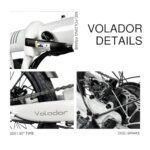 Folding Electric Bike Voladors Lightweight Ebike 36V Removable Battery 350W Motor 7 Speed Gear 20" Tire 20MPH Max Speed Compact Foldable Bicycle UL 2849 Certified - Image 4