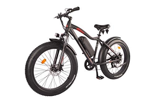 Version 1.0.0 DJ Fat Bike 750W 48V 13Ah Power Electric Bicycle, Matte Black, LED Bike Light, Suspension Fork and Shimano Gear - Image 1