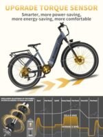 Electric Bike for Adults 1300W Peak Motor 48V 20AH SAMSUNG Battery 32MPH 80Miles Range 27.5'' Step-Thru Ebike with Torque Sensor, Anti-Theft Alarm, Hydraulic Brake, UL 2849 Certified Electric Bicycle - Image 5