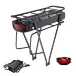 Accolmile Ebike Battery for Bike Motor : 48V 17.5Ah Rear Luggage Rack Battery with Charger & BMS, for 1000W 750W 500W Mid Hub Motor Electric Bicycle Conversion Kit