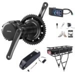 BAFANG BB120mm 1000W Mid Drive Kit : BBS03 HD 48V Motor with Battery (Optional), 8Fun M615 Motor with Display & Chainring, G320 DIY Electric Bike Conversion Kit for Mountain Road Ebike