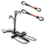 HYPERAX Special Combo -2023 Volt RV with 2 X E-Bike Adapter- Platform Bike Rack for RV, Camper, Motorhome - for 2" Hitch Fits Up to 2 X 80 lbs Bike with Up to 5" Fat Tires