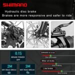 PPASELEC GS9 27.5" Full Suspension Ebike, 28MPH 60Miles Range 750W Peak Bangfa Motor Fast Electric Mountain Bike, SMN 8-Speed with Hydraulic Disc Brake Pedal Assist Electric Bike for Adults - Image 4