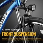 Heybike Race Max Electric Bike for Adults with 750W Peak Motor, 28mph Max Speed, 600WH Removable Battery Ebike, 27.5" Electric Mountain Bike with 7-Speed and Front Suspension - Image 5