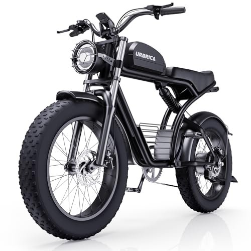 51-UaZpRcL.jpg Electric Bike for Adults, 1500W 30MPH,48V 20/23AH,Max 75Miles Electric Motorcycle 20" Fat Tire Dirt Bike, Shamano 7-Speed E-Bike Dual Shock Absorber UL Certified - Image 1