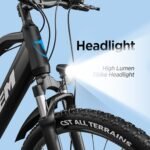 Totem Electric Bike for Adults - 1000W Peak Motor, 27.5" Electric Mountain Bike with 48V 499Wh Removable Lithium Battery, 21-Speed, Mechanical Locking Suspension Fork - Image 5