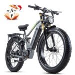 1000W/2000W Daul Motor Adults Electric Bike, 120Miles & 48V 30Ah LG Cell Battery, 26''x4.0 Inch Fat Tire Ebike, 30MPH Dual Hydraulic Disc Brakes Full Suspension, Mountain Ebikes for Men Women