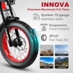 Cyrusher OVIA 20Inch Electric Bike Aluminum Ebkie Air Suspension 52V 17Ah Max Range 64 Miles 4.0 Inch Fat Tires - Image 3