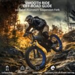 Naisian 26" Electric Bike for Adults,1000W Motor,Max 34MPH& 50 Miles Long Range,48V 14.5AH Removable Battery, 21-Speed Gears, Beach Mountain Snow E-Bike UL Certified（US Warehouse） - Image 3