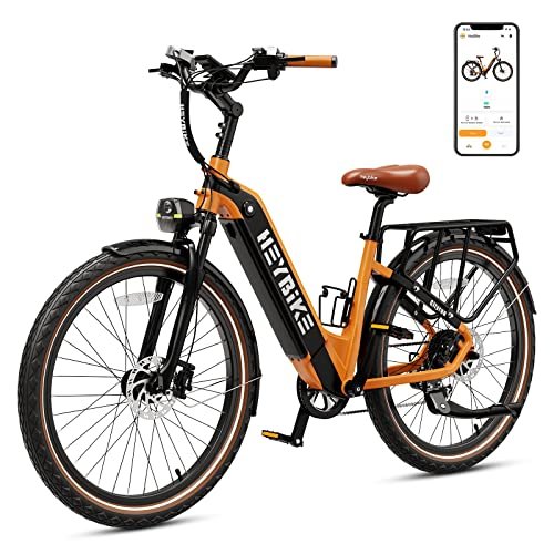 Version 1.0.0 Heybike Cityrun Electric Bike, 1000W Motor Peak City Cruiser Ebike, 48V 15Ah(720Wh) Battery, 60 Miles, Step-Thru Electric Bicycle with APP Control, 3H Fast Charging, Commuter Electric Bike for Adults - Image 1