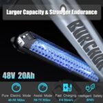 1000W/2000W Daul Motor Adults Electric Bike, 120Miles & 48V 30Ah LG Cell Battery, 26''x4.0 Inch Fat Tire Ebike, 30MPH Dual Hydraulic Disc Brakes Full Suspension, Mountain Ebikes for Men Women - Image 4