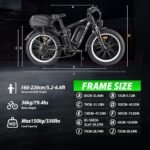 Adria24 Dual Motor Ebike - 52V Peak 4000W-30Ah-42MPH Electric Dirt Bike for Adults Off-Road Electric Bike for Mountain Beach Snow (US Warehouse) - Image 7