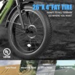 Lander Electric Bike for Adults,26" Fat Tire Electric Mountain Bike with 500W (Peak 720W) 48V 13Ah Battery, 25MPH, UL 2849 Certified,E-Bike 7 Speed&Front Suspension E-Bicycles - Image 5