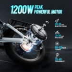 eAhora Juliet Electric Bike for Adults,1000W 60AH Electric Bike 20 "Fat Tire Long Range Full Suspension Color Display Mountain Bike for Longer Trip Commute - Image 3