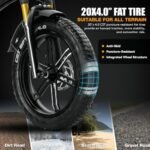 VITILAN i7 Pro Electric Bike Adults Folding 750W BA-FANG/E-iwol Motor Fat Tire Ebike Removable 16AH/20AH Cell Battery Full Suspension Electric Bicycle 8-Speed - Image 7