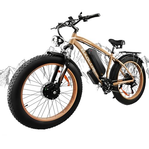 Version 1.0.0 2000W Dual Motors Ebike 48V 20Ah Removable Battery 35MPH Electric Bicycle 26"*4.0 Fat Tire Shim 21-Speed Hydraulic Disc Brake80 Miles Max Range Electric Bike Lockbale Suspension - Image 1