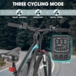 HILAND Rockshark Electric Bike Electric Mountain Bike Aluminum 27.5 inch 350W 20MPH Adults E-Bike Shimano 21 Speed Disc Brake Suspension Fork with 36V 10.4Ah Removable Battery - Image 4