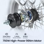 MAGICYCLE Cruiser/Cruiser Pro 26'' Fat Tire Electric Bike for Adults 750W Electric Bike 15Ah/20Ah Large Battery 52V E Bike 7-Speed Up to 28 Mph UL Certified - Image 2