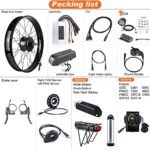 BAFANG 48V 750W Rear Hub Motor : 26 20 Inch Fat Tire Electric Bike Conversion Kit with Battery (Optional) for Rear Cassette Wheel with LCD Display & PAS - Image 7