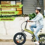 PASELEC Electric Bikes for Adults Folding Electric Bicycle 750W Motor Ebike 20''*4.0'' Fat Tire Mountain e-Bike with 48V 12Ah Removable Battery,7 Gears Foldable E Bike for Adults (Dark Green) - Image 6