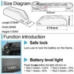 UPP Official 21Ah/ 17 Ah 13Ah Shark Battery- Electric Bike Lithinum Ion Battery for 1500W /1000W/750W Bafang/Voilamart JauoPay/PEXMOR/L-Faster &Other(W/Charger & BMS) - Image 5