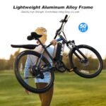 VARUN Electric Bike for Adults, 350W 20MPH Commuter Ebike with 36V Removable Battery, 24'' Electric Mountain Bike with Front Fork Suspension and Dual Disc Brakes - Image 5