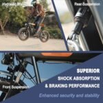 V50 Electric Bike for Adults,2000W Brushless Motor Up to 35MPH 70 Miles,20 in Fat Tire Ebike,48V 20 AH Removable Battery,7 Speed Gear Hydraulic Full Suspension Electric Motorcycle Bike - Image 5