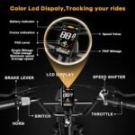 Electric Bike for Adults,1500W Motor Peak 48V 18AH Removable Battery,30MPH Ebike, 20" x 4.0 Fat Tire Electric Bike Commuter Beach Snow Bicycle,7-Speed,Dual Shock Absorber - Image 6