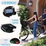 Electric Mountain Bike for Adults 26" Step-Thru/Over Commuting Ebike for Men Women with Peak Power 540w, 360Wh Built-in Battery, LCD Display, 7 Gears & Front Shock Absorber - Image 6