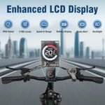 Jasion Electric Bike for Adults - 480 WH Removable Battery, 750 W Peak Motor, 20 MPH Max Speed, Commuting Ebike with LCD Display, 7-Speed E Bicycle with Dual Disc Brakes 27.5 Inch Tires - Image 2