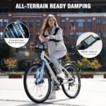 EVERCROSS EK28 28" Electric Bike for Adults, 500W Electric Mountain Bike with 36V 12AH Battery, 60 Miles Range & 20 MPH Ebike, 7 Speeds Electric Bicycle and Removable Li-ion Battery - Image 5