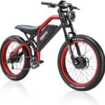 Electric Bike for Adults Mountain Bike Ebike with 2500W/1200W Peak Power Dual/Single Motor 48V 25AH Removable Lithium Battery 26''x4.0'' Spoke Fat Tire Electric Bike