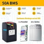 36V 48V 52V 60V 72V Ebike Battery 10AH 20AH 30AH 40AH 50AH 60AH LiFePO4/Lithium Ion Battery Pack with 2A 3A 5A Charger and 20A 40A 50A 80A BMS for 250W 550W 750W 1000W-5500W Motor - Image 2