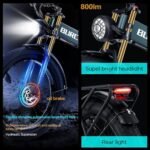 DAMSON Electric Bike for Adult 1000W 48V 30AH/20Ah Removable Battery Ebike 26"X4"Fat Tire up to 30MPH &120 Miles Long Range Off Road Beach Mountain Full Suspension Electric Bicycle - Image 5