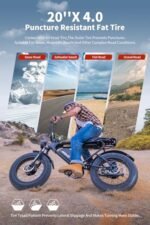 Electric Bike for Adults 2000W Dual Brushless Motor 960Wh 48V 20Ah Removable Battery Mountain Ebike, 28MPH Electric Bikes, 20" x4.0 Fat Tire Electric Bicycle - Image 6