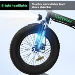 Electric Bike for Adults, 20" x 4.0 Fat Tire Ebike with 750W Motor, 48V/15Ah Foldable Electric Bicycle, E Bike Long Range for Mountain Beach Snow, 7-Speed, UL2849 Certified - Image 6