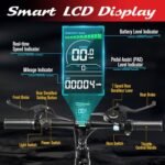 Electric Bike for Adults, 25MPH 75Miles Range 750W Motor(Peak 1000W) 48V 15Ah Ebike, 26" x 4.0" Fat Tire Electric Mountain Bicycle, Shimano 7 Speed, Hidden Battery, Hydraulic Suspension - Image 5