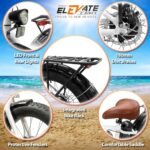 Elevate Electric Bike for Adults - 60 Mile E Bike 20MPH Throttle 48V E-Bike - Commuter Bike Beach Cruiser Ebike Adult Electric Bicycles for Men & Women - Image 5