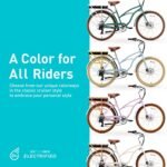 sixthreezero Around The Block Women's Electric Bicycle, 7 Speed Beach Cruiser eBike with Rear Rack, 250/500 Watt Motor, 26 Inch Wheels, Multiple Colors - Image 7