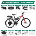 Voilamart Electric Bicycle Conversion Kit 48V 1000W Ebike 26" 135mm Rear Hub Motor Wheel Kit E-Bike Conversion Kit for Turn Pedal Bike into Ebike - Image 4